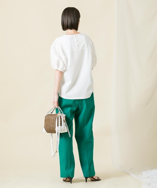 「Gready Brilliant」 「AuieF」半袖カットソー 38 オフホワイト レディース_画像4
