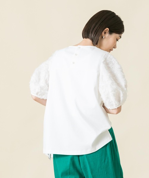「Gready Brilliant」 「AuieF」半袖カットソー 38 オフホワイト レディース_画像8