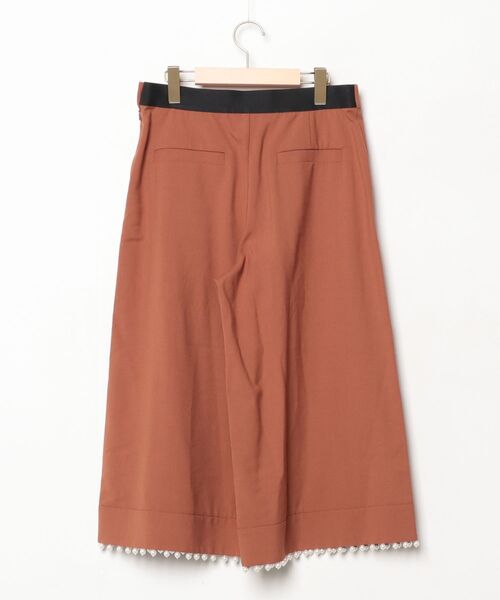 「MUVEIL WORK」 クロップドパンツ 40 ブラウン レディース_画像2