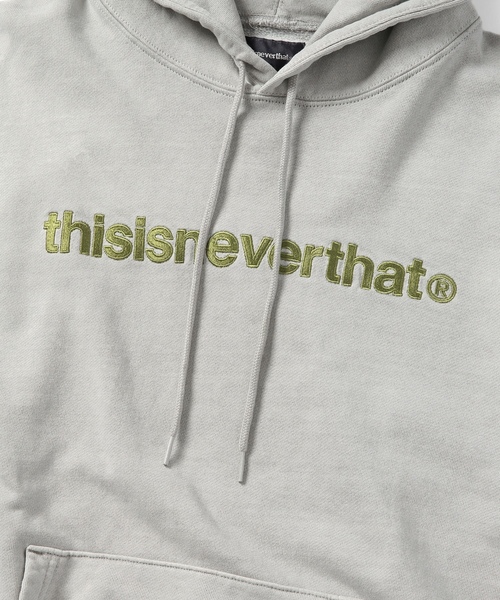 thisisneverthat パーカー　男女兼用　ブラック　Mサイズ thisisneverthat（ディスイズネバーザット） プルオーバーパーカー M