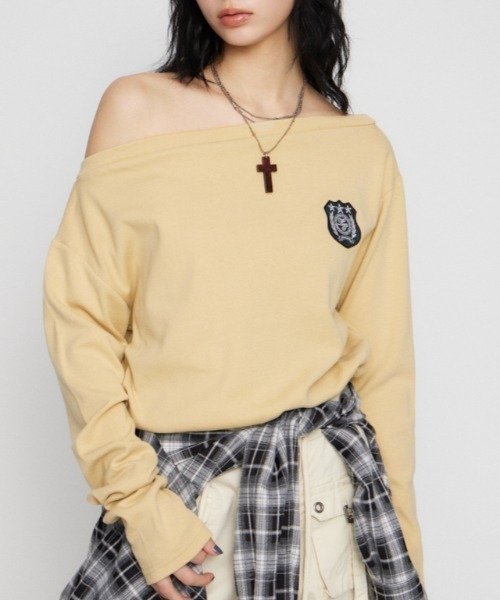 laguagem USEFUL WAPPEN CUT トップス 黄色 LAGUA GEM - laguagem USEFUL WAPPEN CUT トップス 黄色の通販 by