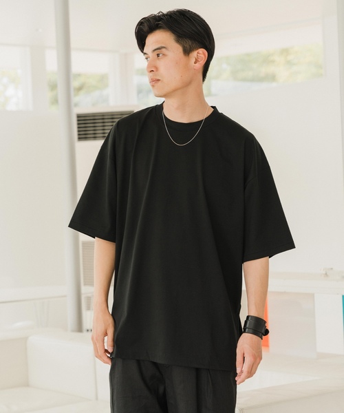 「ATON」 半袖Tシャツ 6 ブラック メンズ_画像5