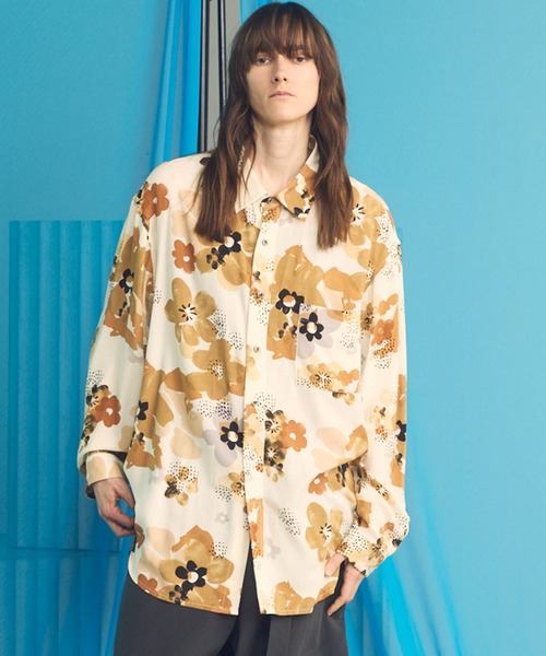 【即完】メゾンスペシャル　総柄シャツ 02 MAISON SPECIAL（メゾンスペシャル） シャツ メンズ レディース