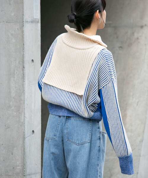 「KBF」 長袖ニット ONE オレンジ レディース_画像5