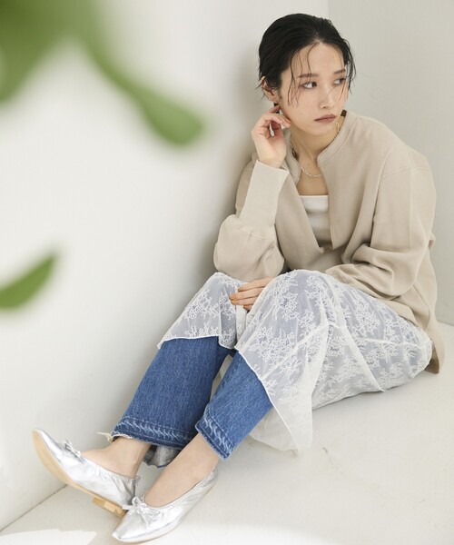 「AMERICANA」 長袖カットソー ONE SIZE ベージュ レディースの画像
