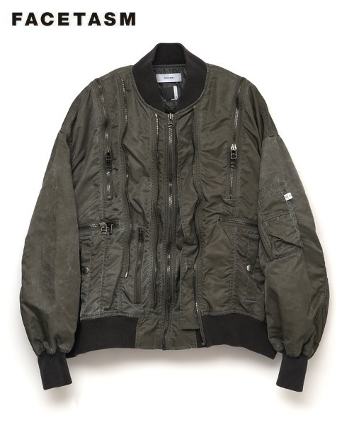 STYLISE レザージャケット ライダース 「FACETASM」ZIPPER BUG MA-1 