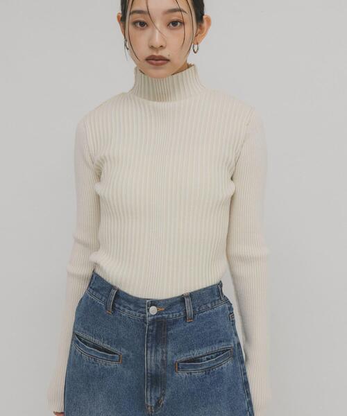 「KBF」 長袖ニット ONE ブルー系その他 レディース_画像2