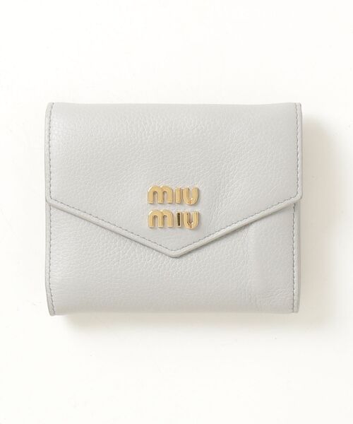 miu miu（ミュウミュウ） 財布 - グレー レディース : ZOZOTOWN Yahoo