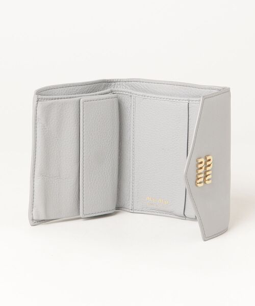 miu miu（ミュウミュウ） 財布 - グレー レディース : ZOZOTOWN Yahoo