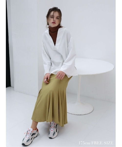 「Katrin TOKYO」 ロングスカート X-SMALL ブラウン レディース_画像4