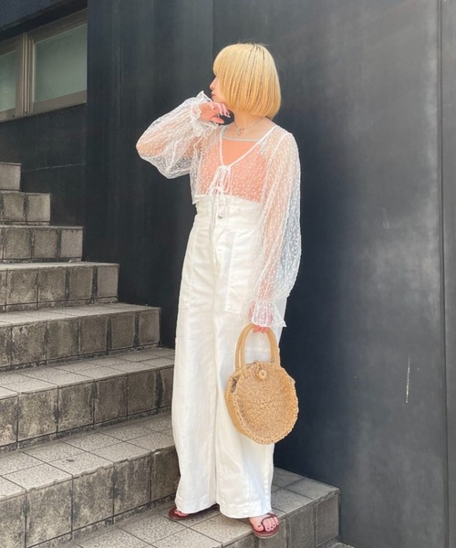 「CIAOPANIC」 カーゴパンツ MEDIUM ベージュ レディース_画像4