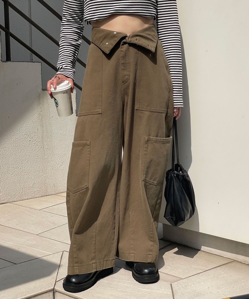 「CIAOPANIC」 カーゴパンツ MEDIUM ベージュ レディース_画像8