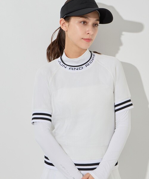 tシャツ ダブルメッシュ半袖プルオーバー/セットアップ対応 レディース_1