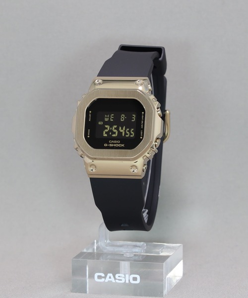 「G-SHOCK」 デジタル腕時計 FREE ブラック×ゴールド レディース_画像5