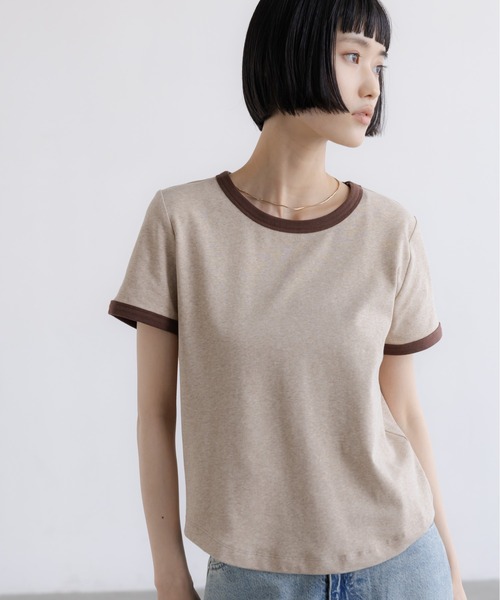 LOWRYS FARM（ローリーズファーム） tシャツ 半袖 リンガーTEE