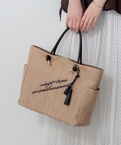 23区（ニジュウサンク） トートバッグ ロゴ刺繍 雑材 トートバッグ