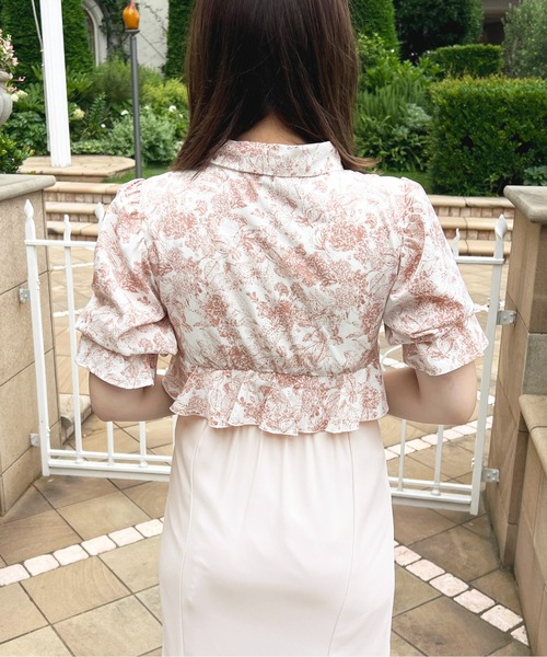 「apres jour」 長袖ワンピース フリー ネイビー レディース_画像3