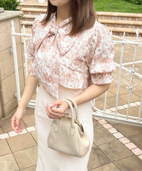 「apres jour」 長袖ワンピース フリー ネイビー レディース_画像5