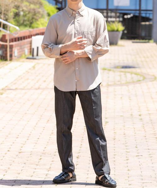 URBAN RESEARCH ROSSO MEN 七分袖 シャツ 「イージーケア 