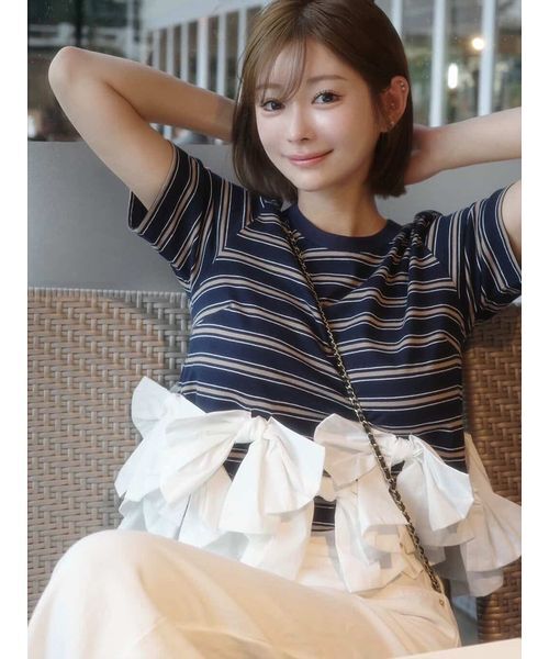 【USAGI ONLINE限定】完売品 クリスタルロゴチュチュバッグ ピンク FURFUR（ファーファー） ハンドバッグ 「USAGI ONLINE/ZOZOTOWN限定