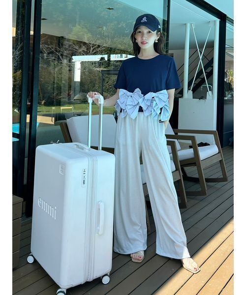 tシャツ 「ZOZO/USAGI ONLINE限定」リボンドッキングTシャツ レディースの画像