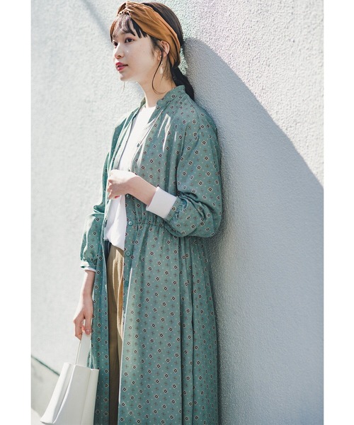 「haco!」 長袖ワンピース MEDIUM ベージュ レディース_画像3