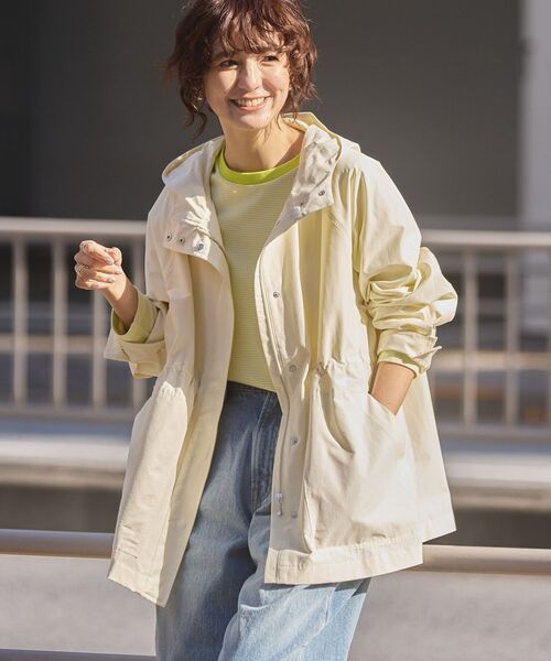 「AMERICAN HOLIC」 マウンテンパーカー L アイボリー レディース_画像4