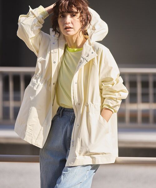 「AMERICAN HOLIC」 マウンテンパーカー L アイボリー レディース_画像6