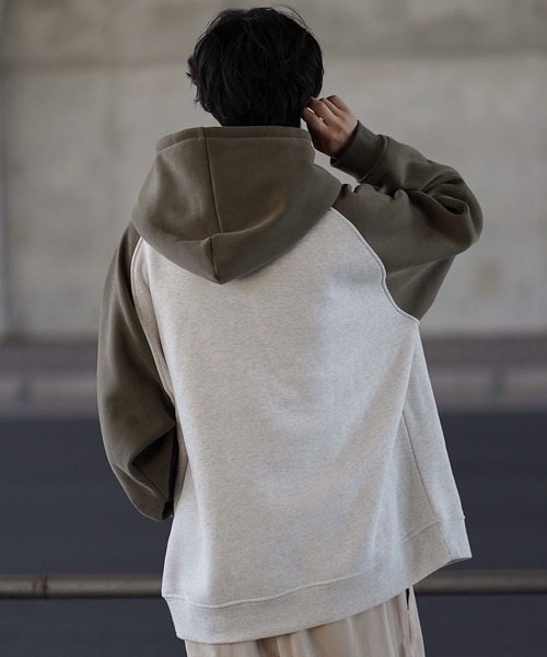 「molk」 ジップアップパーカー S カーキ メンズ_画像6