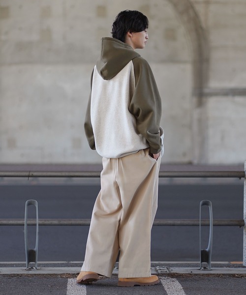 「molk」 ジップアップパーカー S カーキ メンズ_画像9