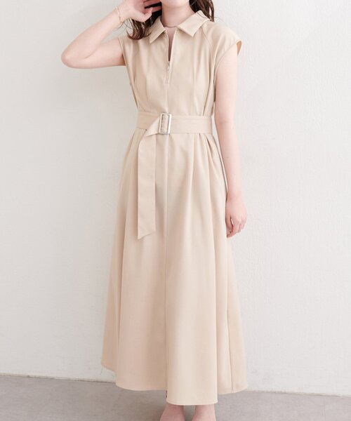 natural couture ワンピース まとめ売り natural couture ワンピース フロントZIP衿付きワンピース : ZOZOTOWN