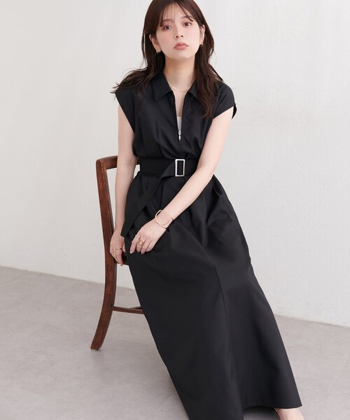 natural couture ワンピース まとめ売り natural couture ワンピース フロントZIP衿付きワンピース : ZOZOTOWN