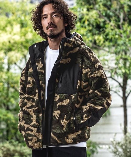 CAMBIO（カンビオ） ブルゾン アウター mj11654- Camouflage Hooded 