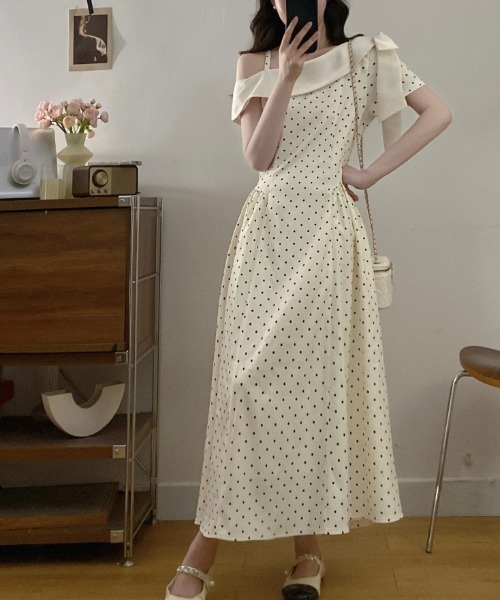 FAVORITO ワンピース 半袖 オフショルダーワンピース : ZOZOTOWN Yahoo