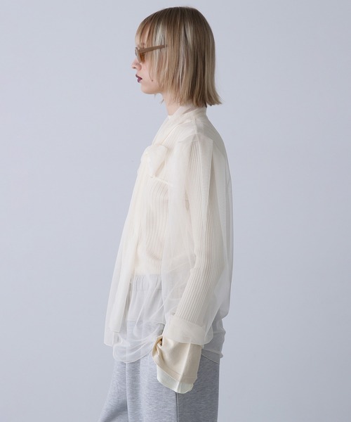 「ROSE BUD」 長袖ブラウス ONE SIZE ピンク レディース_画像7