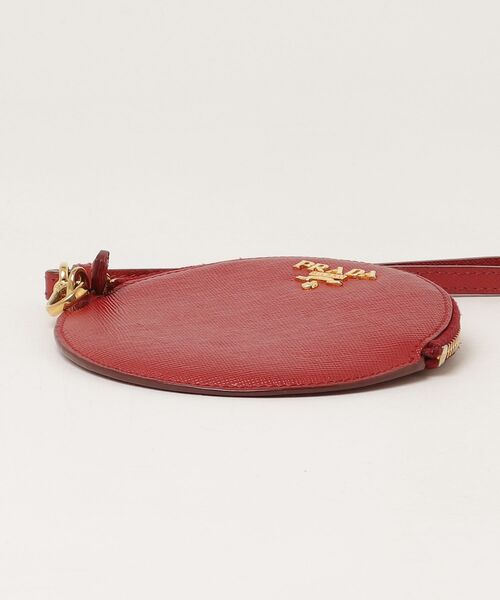 L*a様 PRADA ケース 小銭入れ レッド PRADA（プラダ） ラウンド型 コインケース - レッド レディース