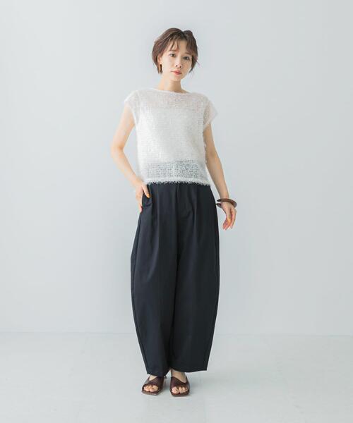 「URBAN RESEARCH ROSSO」 パンツ 38 ベージュ レディース_画像9