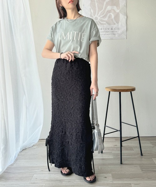 「classicalelf」 半袖Tシャツ X-LARGE ライトグレー レディース_画像3