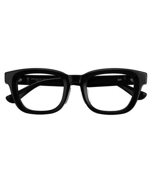 Zoff 伊達メガネ ウェリントン型 ブラック Zoff（ゾフ） 伊達メガネ メガネ 眼鏡 ウェリントン型 メガネ｜軽量 太