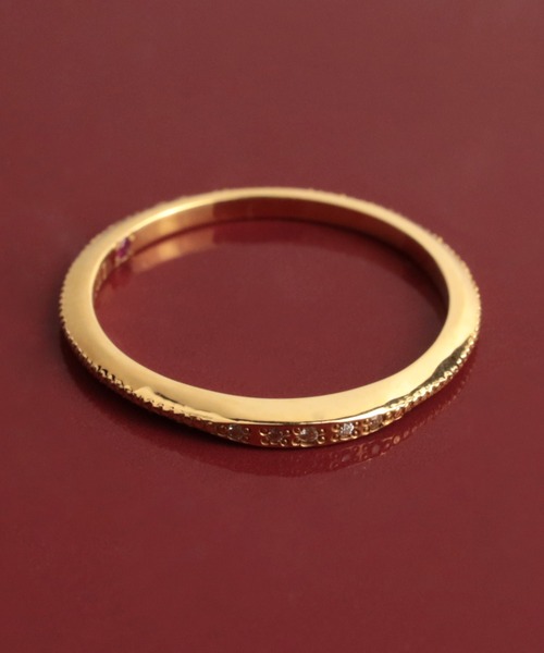 little emblem（リトルエンブレム） 指輪 リング ミル打ちDIAリング