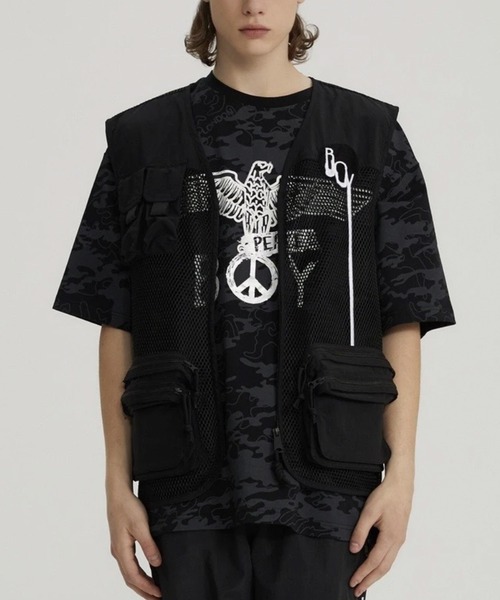 絶対一番安い ベスト Boy London Boy メッシュナイロンベスト 注目の Zoetalentsolutions Com