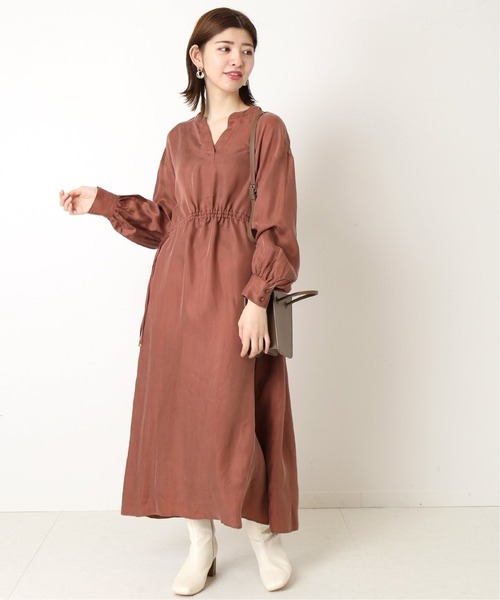 Simplicite（サンプリシテ） ワンピース フィブリルキュプラギャザー