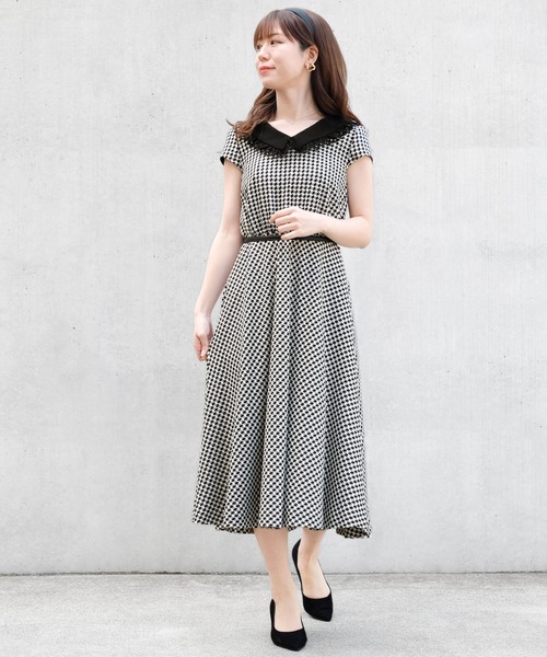 楽天カード分割 ワンピース ブランノワール 襟取り外し可能2wayワンピース 美しい Orientalweavers Com