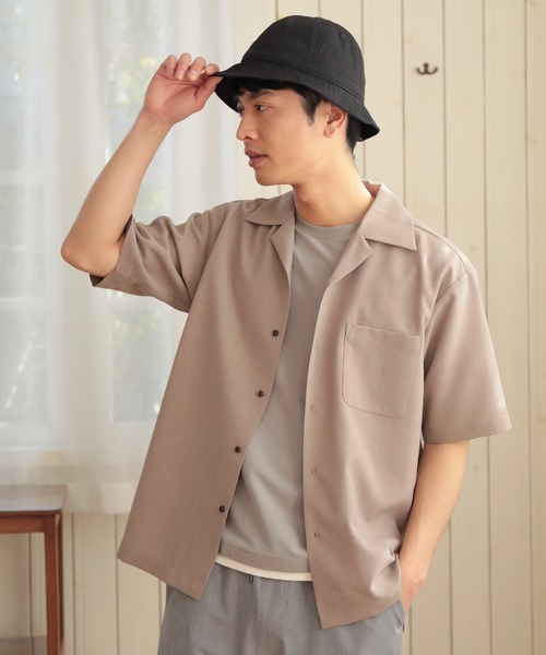 UNION STATION シャツ オープンカラー半袖シャツ「AIR LIGHT