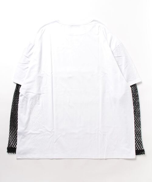 tシャツ フェイクレイヤーロングスリーブメッシュTシャツ レディース メンズ ankoROCK tシャツ フェイクレイヤーロングスリーブメッシュT