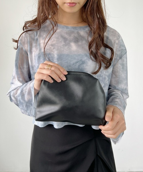 ダブルストラップトートBAG 選べる10カラー トートバッグ ポーチ付 ダブルストラップ フェイクレザートート