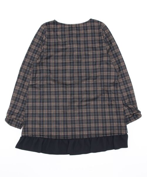 【大きいサイズレディース】コットンチェックジャガードチュニック【日本製】 楽天市場】【大きいサイズレディース】コットンチェック
