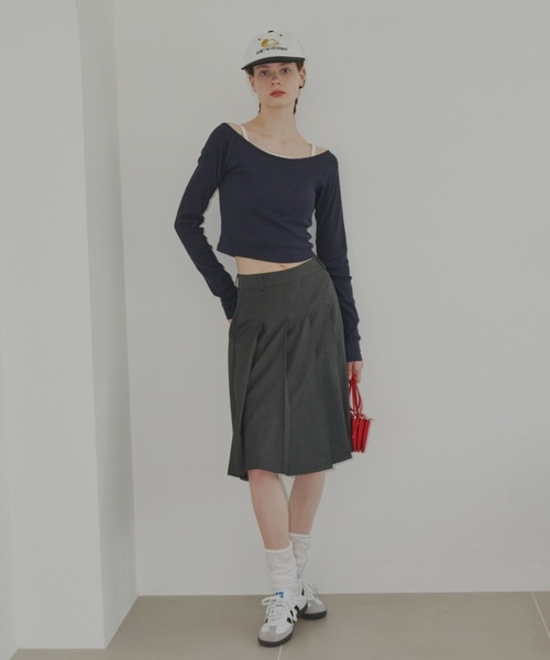 GIUNON tシャツ multi way rib tops / マルチウェイリブトップス 