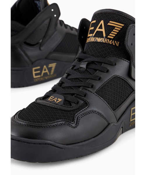 未使用 エンポリオアルマーニ スニーカー 黒 スエード 27.5ハイカット EA7 スニーカー 「エンポリオ アルマーニ EA7」New Basket メンズ