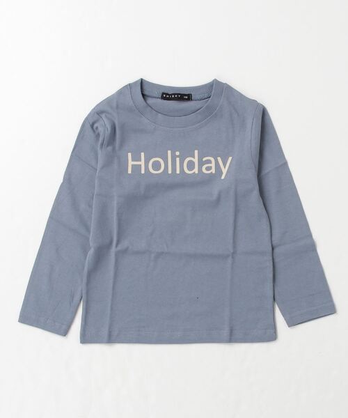 ZIーON tシャツ ロゴデザインプリント長袖Tシャツ キッズ 子供服